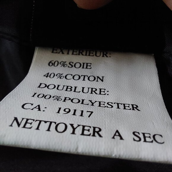 NEW ABS by Allen Schwartz Metallic Ice Blue Silk Skirt Jacket Suit Set, Size 10 - Picture 7 of 16